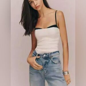 Reformation Melanie Top in Ivory 4